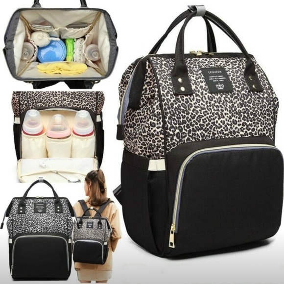 Accessories Nwtbeautiful Diaper Bag Leopard Print Backpack Poshmark